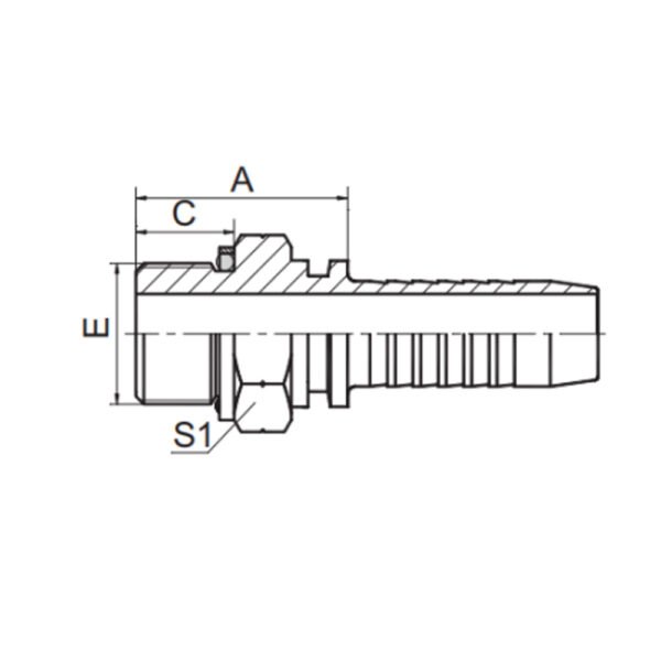 BSP MALE O-RING SEAL
