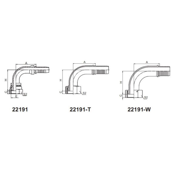 90° BSP FEMALE MULTISEAL