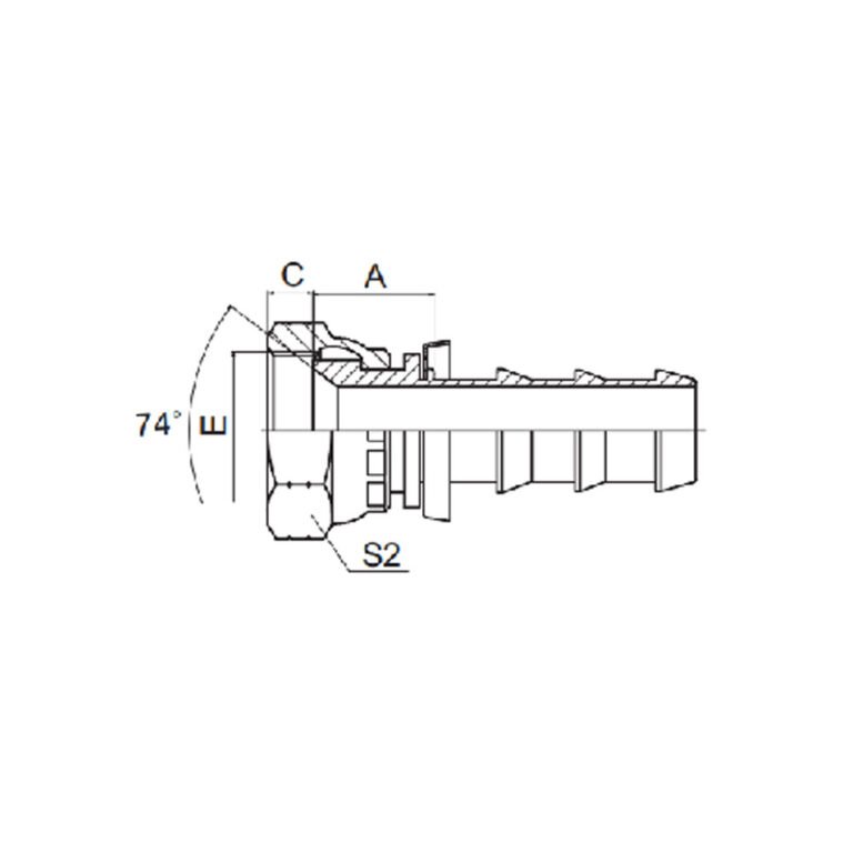 JIC FEMALE 74° CONE SEAT Hydraulic hoses, Hydraulic hose crimpers and