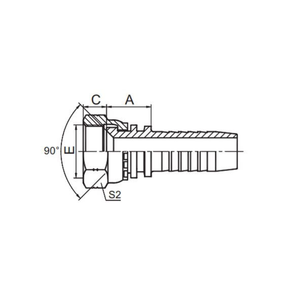 SAE FEMALE 90° CONE SEAT  SAE J513