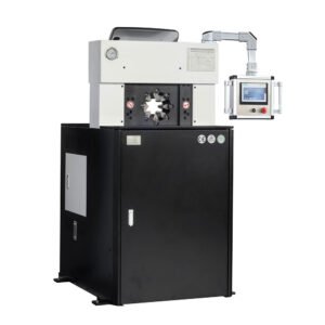 CYT Y160D heavy duty hydraulic hose fitting crimper with Siemens PLC and 280T force, swaging 2 inch 6SP multi-spiral hoses.