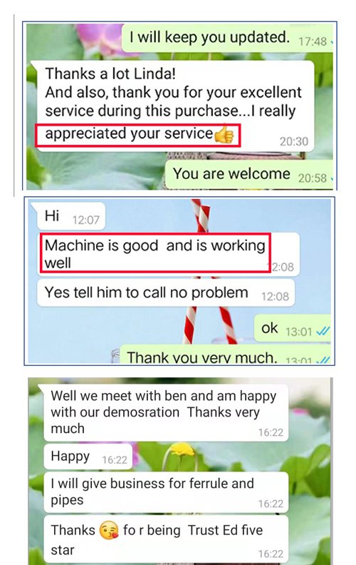 hydraulic hose crimper feedback