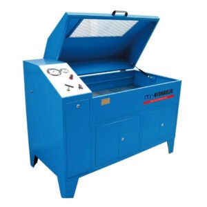 CYT-150K pneumatic hydraulic hose test bench with safety enclosure, testing high pressure hoses up to 1300bar.