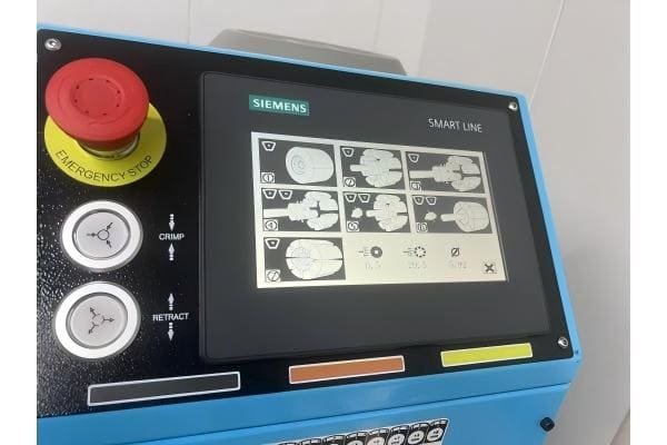safety features for crimpers Emergency button and SIEMENS PLC control system