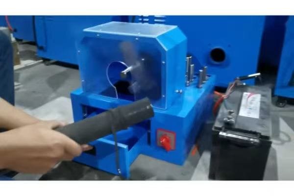 Step by step hose skiving process