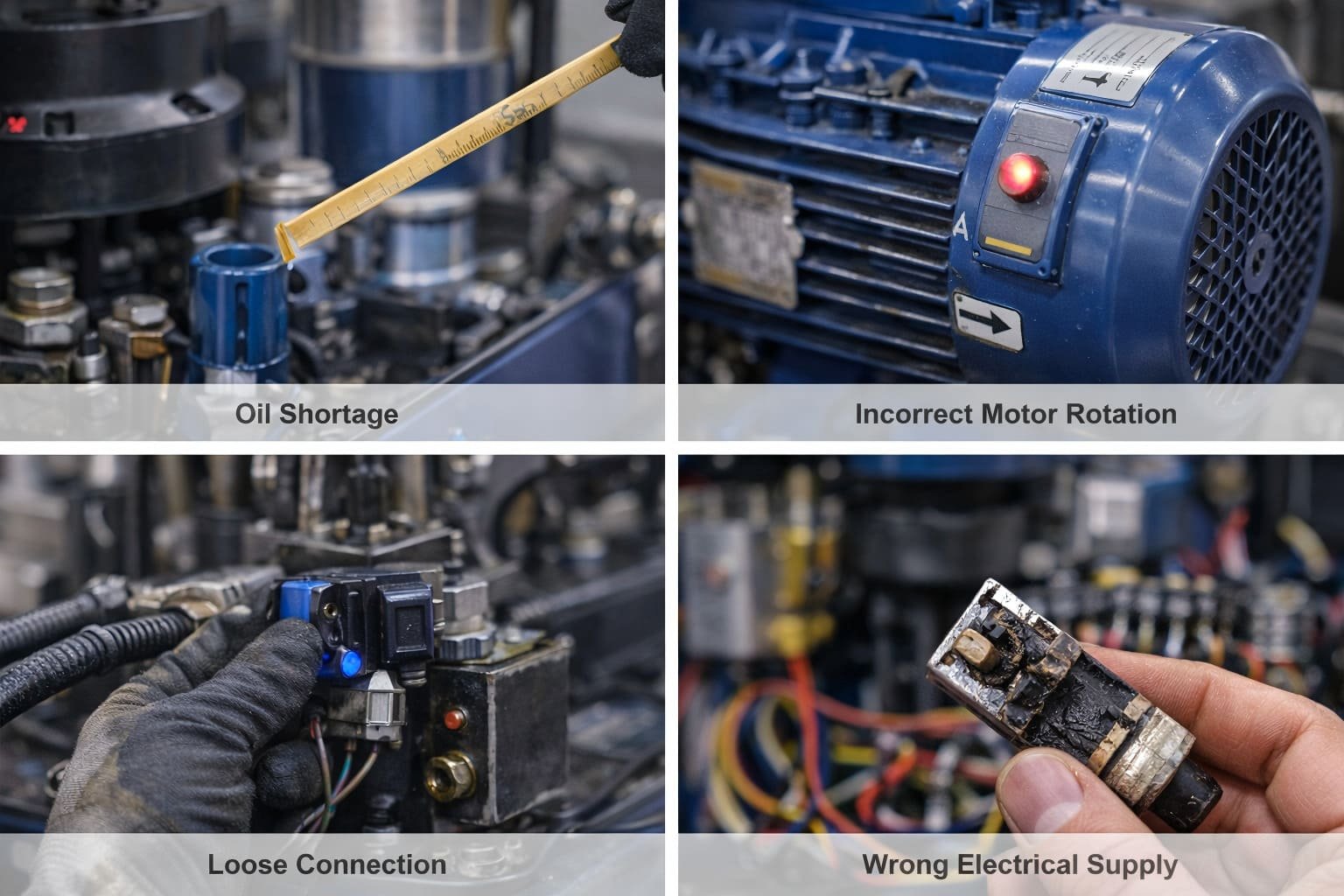 Electrical and hydraulic system diagnosis