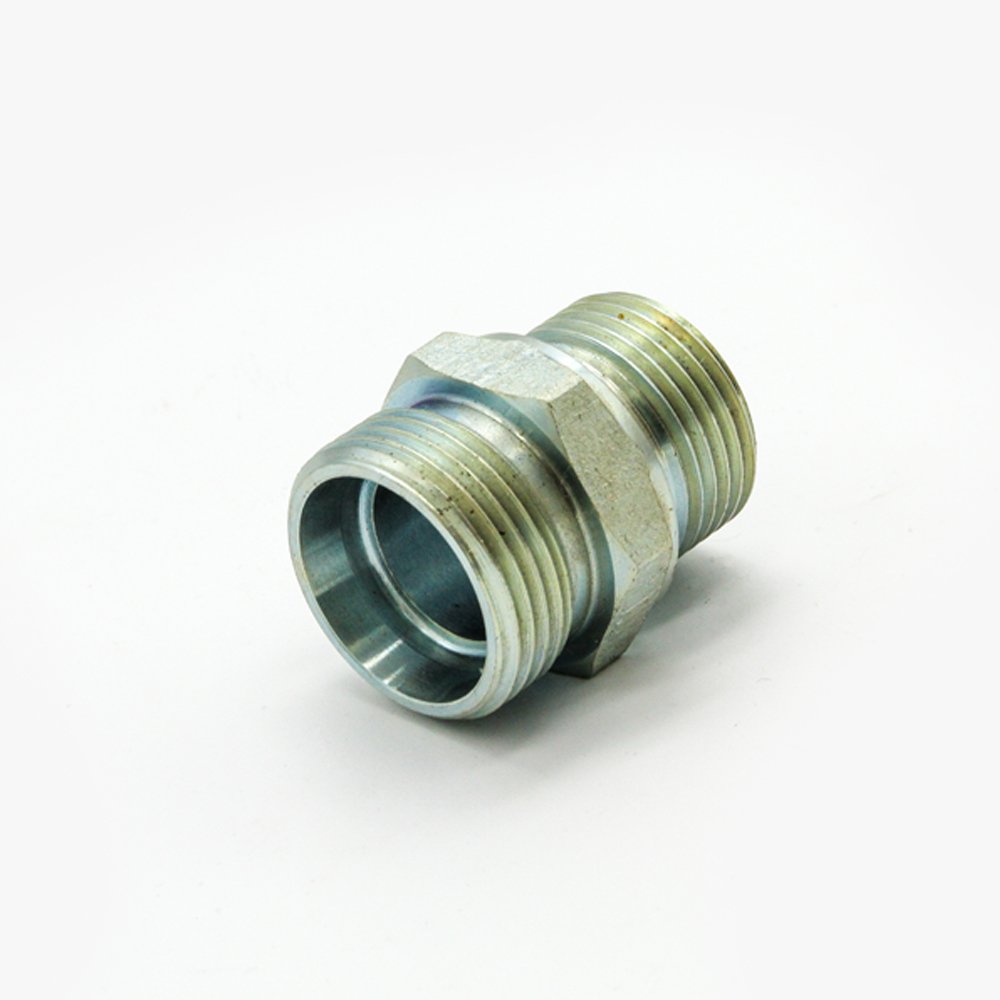 CYT carbon steel hydraulic adapters with BSP, JIC, NPT, and Metric thread options.