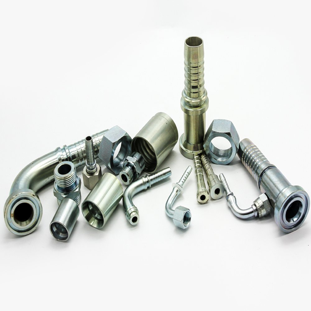 Assortment of CYT one-piece and two-piece hydraulic hose fittings including Banjo and straight types.