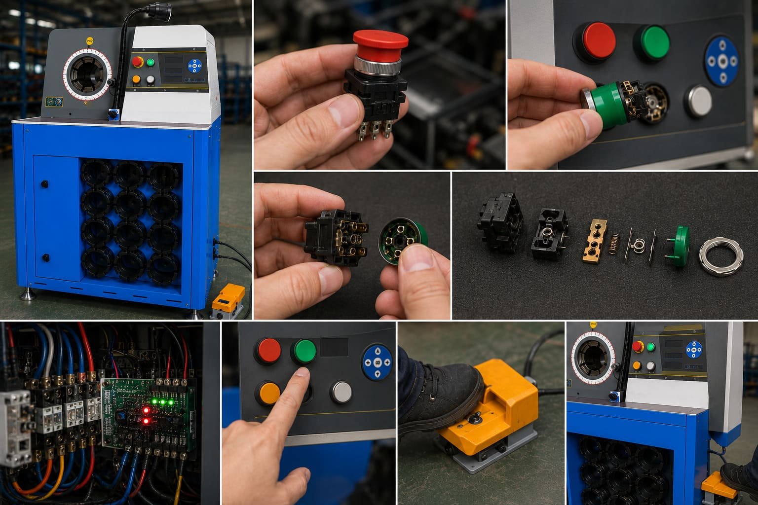 Control button contact point inspection