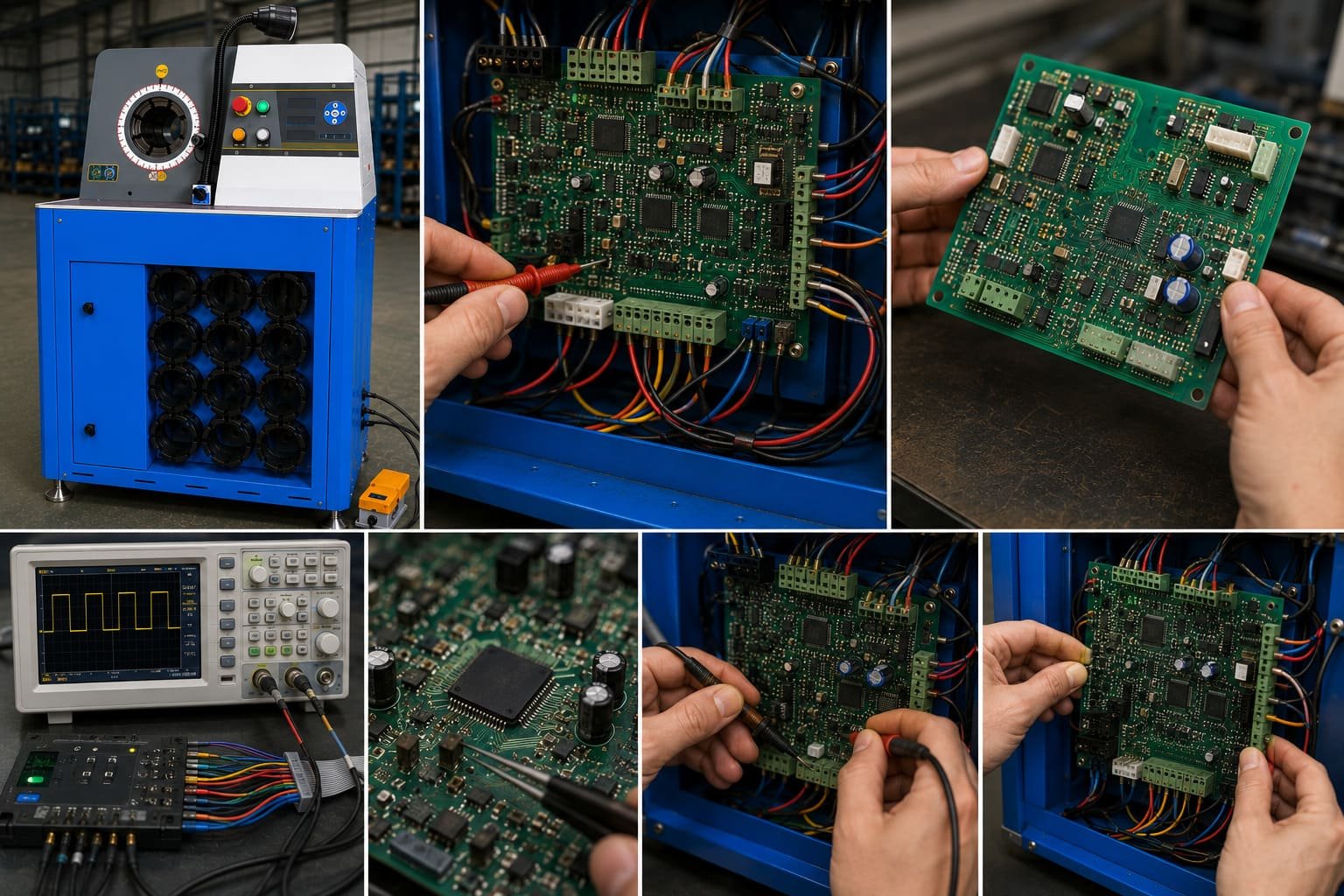 Crimping machine circuit board analysis