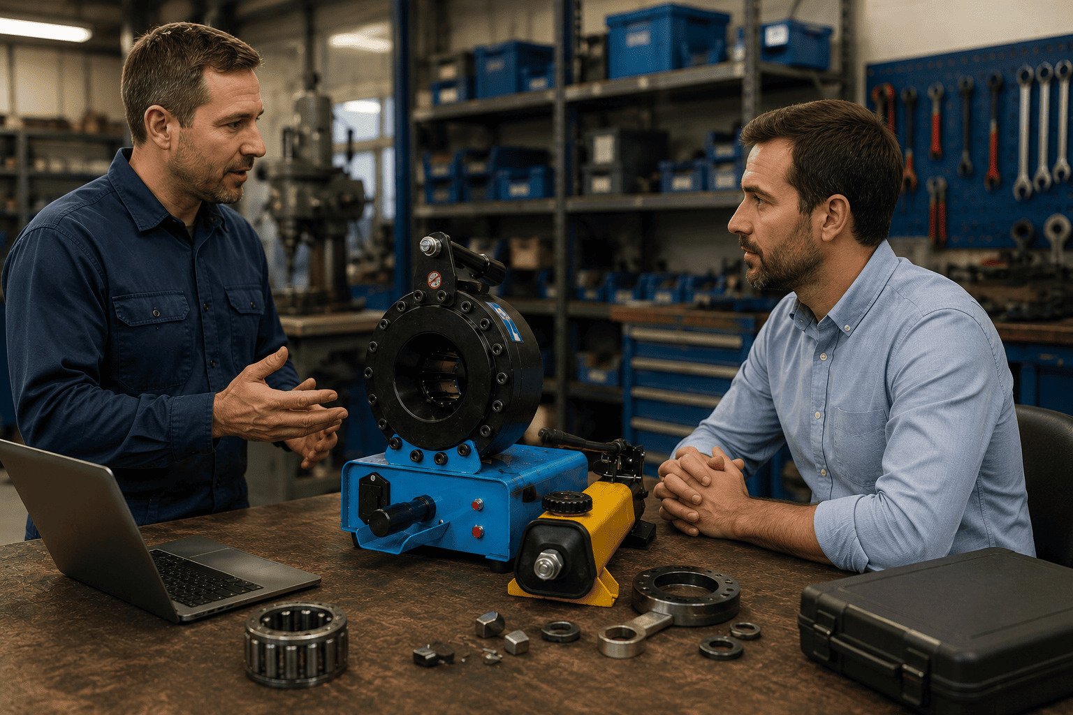 Evaluating local hydraulic equipment dealers