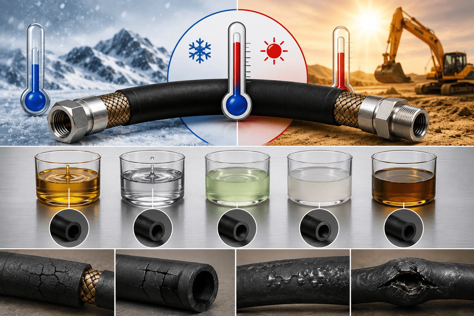 Temperature range impact on hose performance