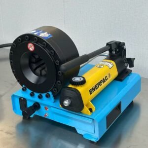 CYT manual hydraulic hose crimper with an Enerpac pump, a portable tool used by mechanics to boost mobile repair business revenue.