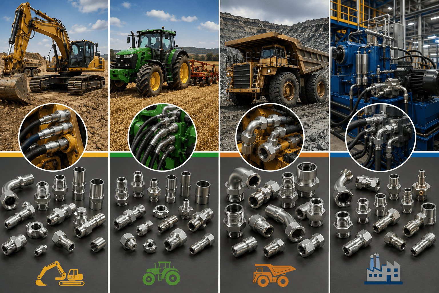 Hydraulic fitting demand by equipment type